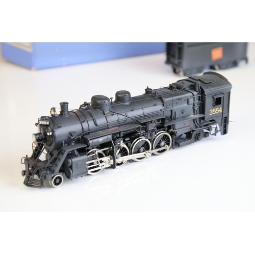 35 - Boxed VH Scale Models HO gauge CNR 2-8-2 S-2 Mikado brass locomotive & tender, Canadian National Rai... 