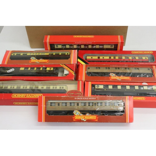 353 - 23 Boxed Hornby OO gauge items of rolling stock to include 44025 GWR Autocoach, R458 GWR Restaurant ... 