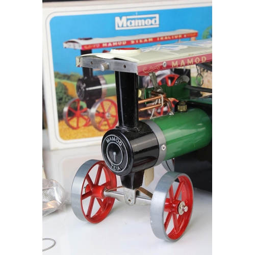 360 - Boxed Mamod TE1a Traction Engine, appearing vg with gd box