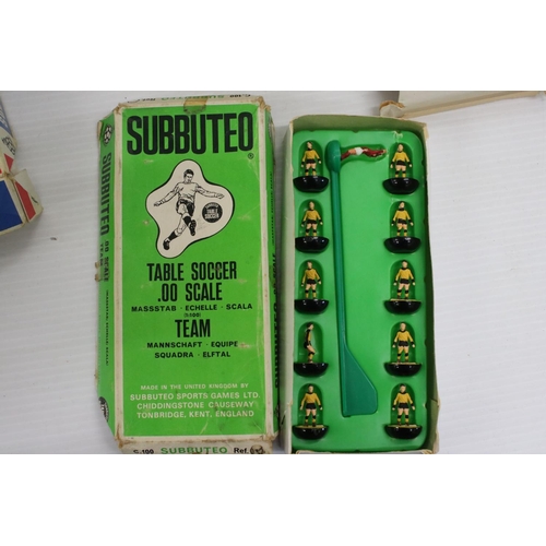 383 - Subbuteo - 29 Boxed HW Subbuteo teams in various condition and completeness with tatty boxes