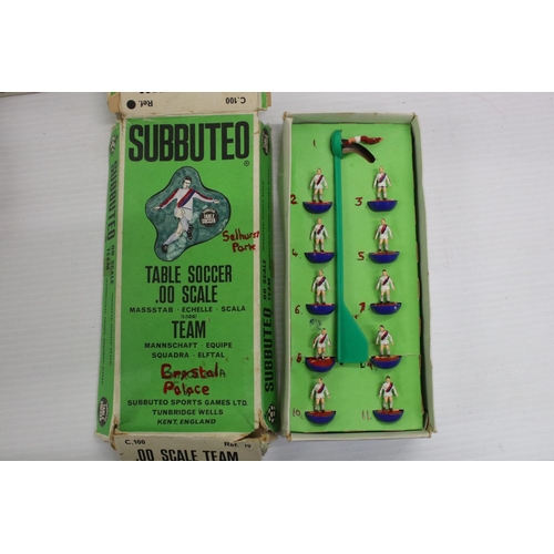 383 - Subbuteo - 29 Boxed HW Subbuteo teams in various condition and completeness with tatty boxes