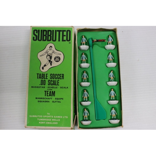 383 - Subbuteo - 29 Boxed HW Subbuteo teams in various condition and completeness with tatty boxes