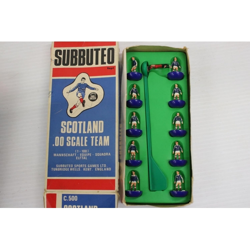 383 - Subbuteo - 29 Boxed HW Subbuteo teams in various condition and completeness with tatty boxes