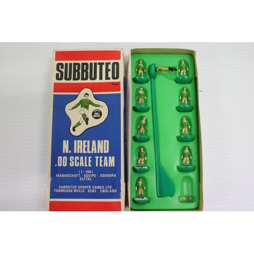 383 - Subbuteo - 29 Boxed HW Subbuteo teams in various condition and completeness with tatty boxes