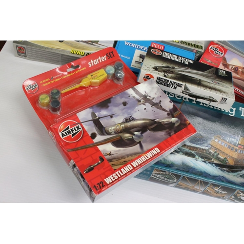 388 - 15 Boxed plastic model kits to include 12 x Airfix, Peco, Revell & Trumpeter, all are unbuilt and al... 