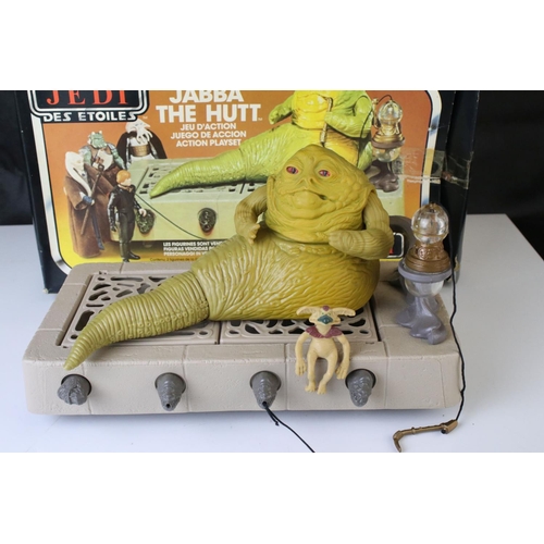 395 - Star Wars - Original boxed Palitoy Star Wars Return of the Jedi Jabba the Hutt playset, in vg condit... 