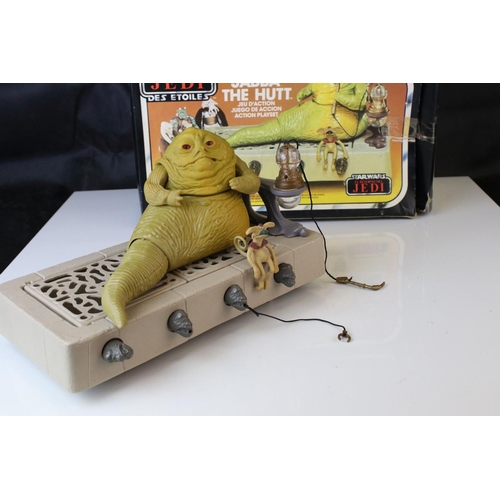 395 - Star Wars - Original boxed Palitoy Star Wars Return of the Jedi Jabba the Hutt playset, in vg condit... 