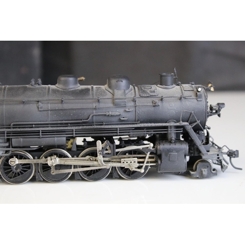 40 - Boxed Hallmark Models Inc HO gauge SLSF 2-8-2 (Firsco) brass locomotive & tender made by Dong Jin (K... 