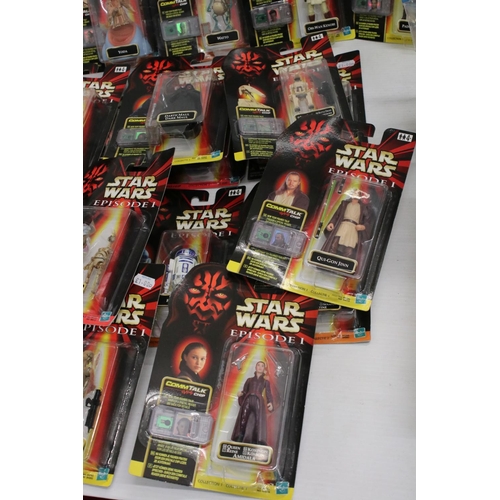 404 - Star Wars - 30 x Carded Hasbro Star Wars Episode 1 to include 2 x Anakin Skywalker, 2 x Qui Gon Jinn... 