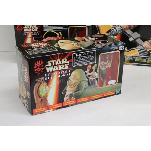 405 - Star Wars - Seven boxed Star Wars Episode One vehicles and playsets to include STAP & Battle Droid, ... 