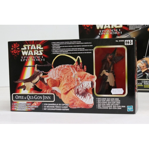 405 - Star Wars - Seven boxed Star Wars Episode One vehicles and playsets to include STAP & Battle Droid, ... 