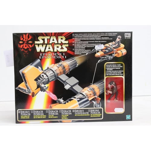 405 - Star Wars - Seven boxed Star Wars Episode One vehicles and playsets to include STAP & Battle Droid, ... 