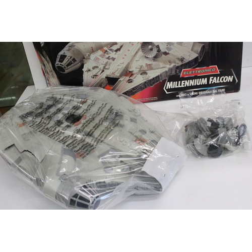 406 - Star Wars - Three boxed Kenner Star Wars vehicles to include electronic Millennium Falcon (no Englis... 