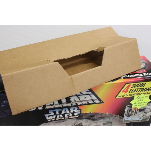 406 - Star Wars - Three boxed Kenner Star Wars vehicles to include electronic Millennium Falcon (no Englis... 