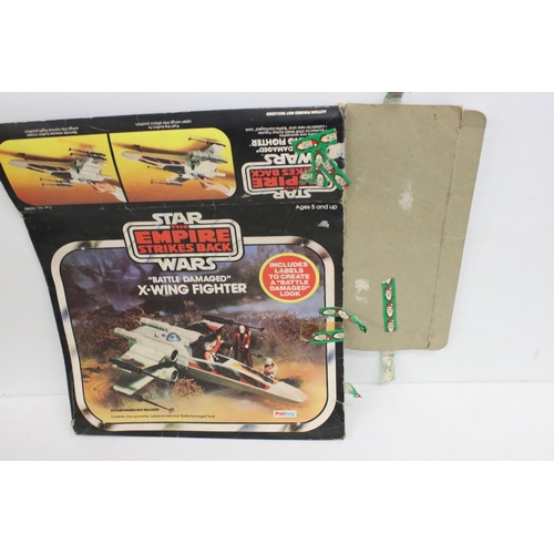 407 - Star Wars - Five playworn orignal Kenner Star Wars vehicles to include Battle Damaged X-Wing, Snowsp... 