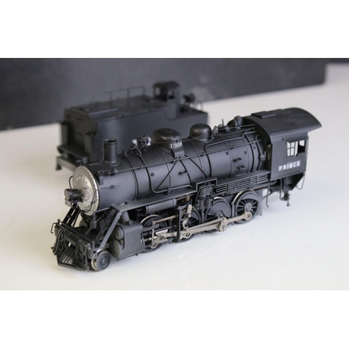 41 - Boxed Hallmark Models Inc HO gauge 57912 2-8-0 OFM Class 1306 No #S Unltrd ptd Frisco brass locomoti... 