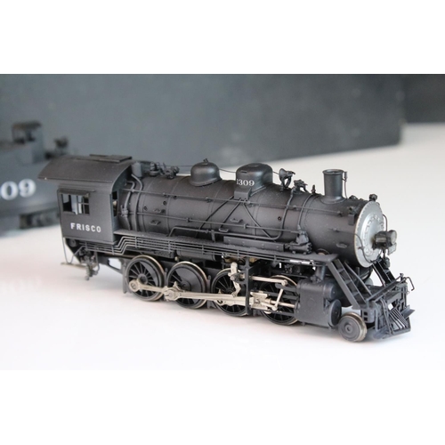 41 - Boxed Hallmark Models Inc HO gauge 57912 2-8-0 OFM Class 1306 No #S Unltrd ptd Frisco brass locomoti... 