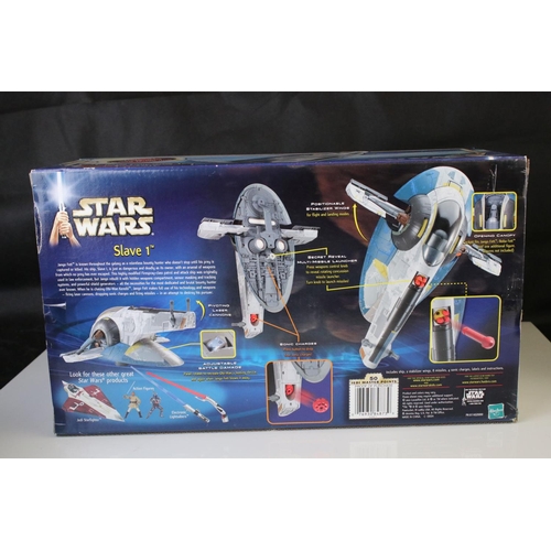 411 - Star Wars - Four boxed and carded Star Wars action figures, vehicle and play set to include Kenner L... 