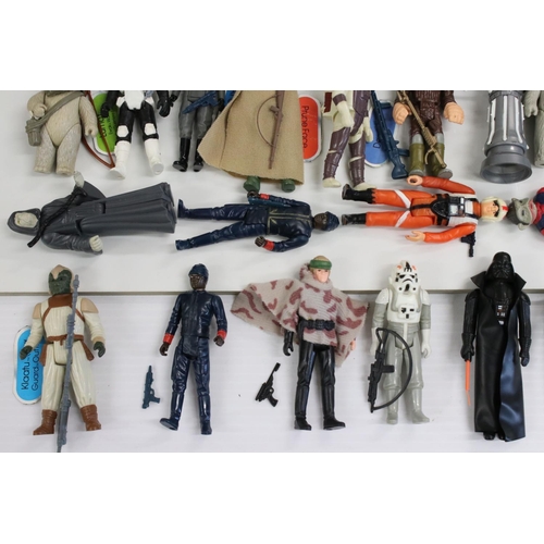 414 - Star Wars - 113 x loose original Kenner Star Wars action figures and accessories to include Luke Sky... 