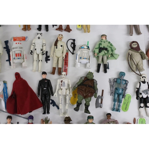 414 - Star Wars - 113 x loose original Kenner Star Wars action figures and accessories to include Luke Sky... 