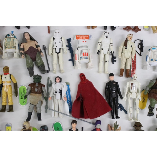 414 - Star Wars - 113 x loose original Kenner Star Wars action figures and accessories to include Luke Sky... 