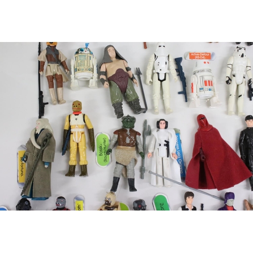 414 - Star Wars - 113 x loose original Kenner Star Wars action figures and accessories to include Luke Sky... 