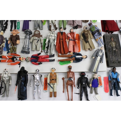 414 - Star Wars - 113 x loose original Kenner Star Wars action figures and accessories to include Luke Sky... 