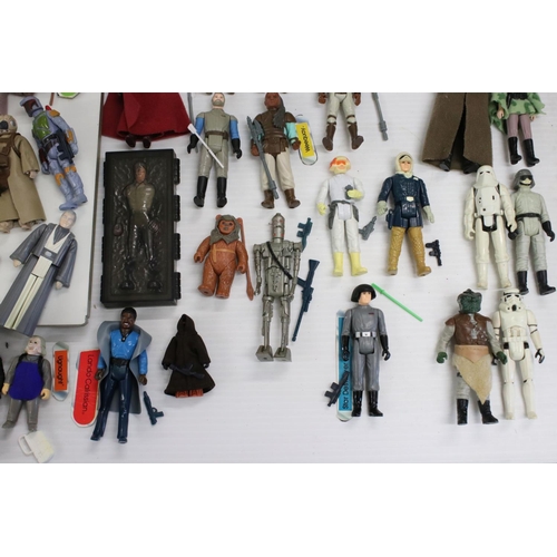 414 - Star Wars - 113 x loose original Kenner Star Wars action figures and accessories to include Luke Sky... 