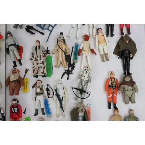 414 - Star Wars - 113 x loose original Kenner Star Wars action figures and accessories to include Luke Sky... 