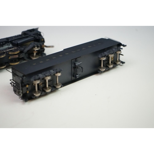 43 - Boxed Westside Models HO gauge Pennsylvania M-1a 4-8-2 brass locomotive & tender made by Katsumi Mok... 