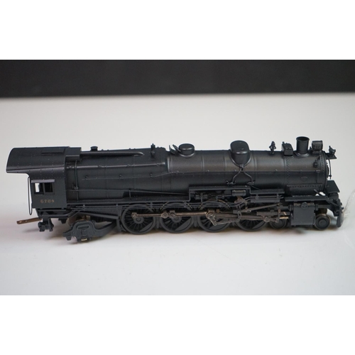 43 - Boxed Westside Models HO gauge Pennsylvania M-1a 4-8-2 brass locomotive & tender made by Katsumi Mok... 