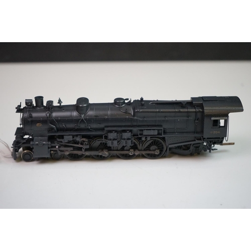 43 - Boxed Westside Models HO gauge Pennsylvania M-1a 4-8-2 brass locomotive & tender made by Katsumi Mok... 