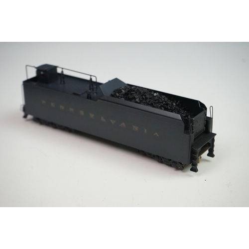 43 - Boxed Westside Models HO gauge Pennsylvania M-1a 4-8-2 brass locomotive & tender made by Katsumi Mok... 