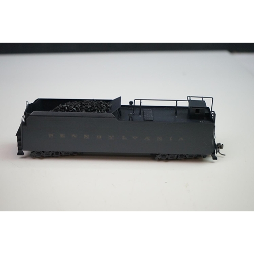 43 - Boxed Westside Models HO gauge Pennsylvania M-1a 4-8-2 brass locomotive & tender made by Katsumi Mok... 