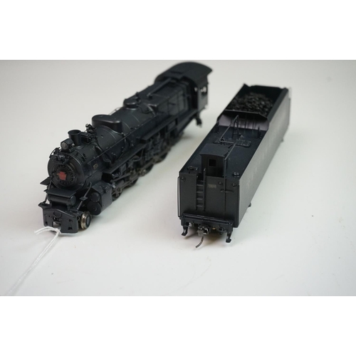 43 - Boxed Westside Models HO gauge Pennsylvania M-1a 4-8-2 brass locomotive & tender made by Katsumi Mok... 