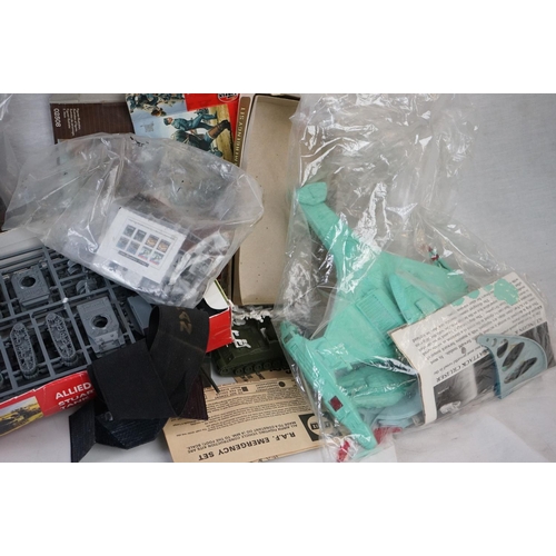 430 - 17 x Boxed and loose plastic model kits, both built and unbuilt, to include 7 x Airfix featuring H.M... 