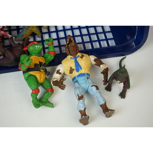 436 - Eight playworn Circa 80's toys to include 6 x He-Man Masters of the Universe featuring He-Man, Tung ... 