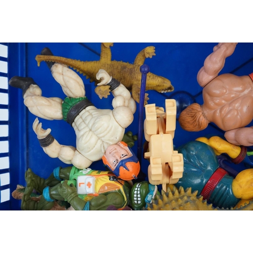 436 - Eight playworn Circa 80's toys to include 6 x He-Man Masters of the Universe featuring He-Man, Tung ... 