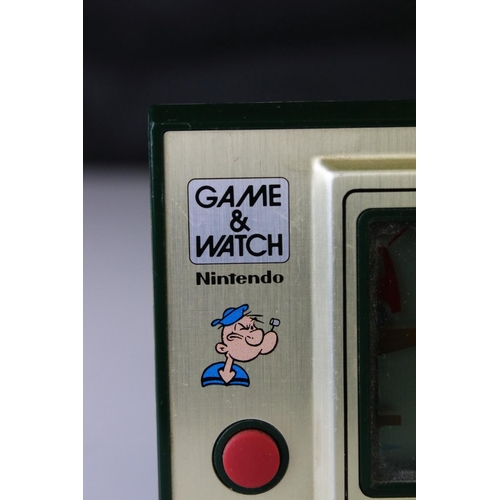 447 - Nintendo Game & Watch Popeye handheld console, no batteries, appearing vg