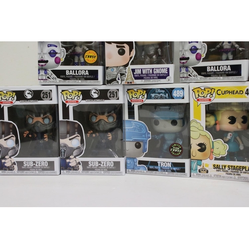 449 - 10 x Boxed Funko Pop Vinyls to include 13 Alana with Baby Hazel, 2 x 174 Mr Meeseeks, 2 x 227 Ballor... 