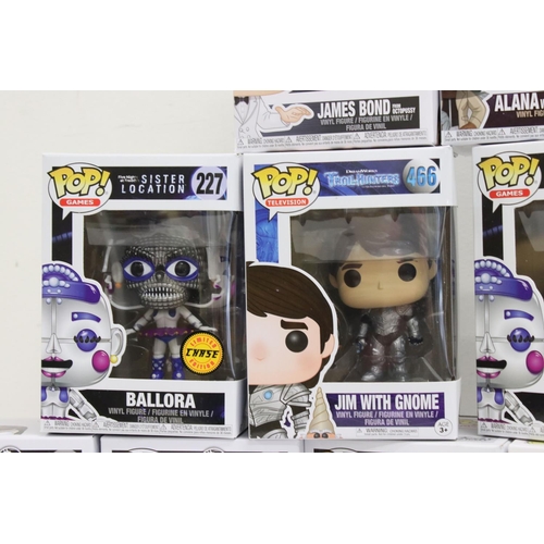 449 - 10 x Boxed Funko Pop Vinyls to include 13 Alana with Baby Hazel, 2 x 174 Mr Meeseeks, 2 x 227 Ballor... 