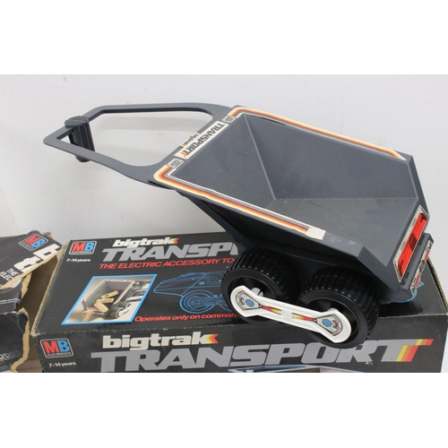 458 - Boxed MB Electronics Bigtrak, tatty box with manual, plus boxed MB Bigtrak Transport (2)