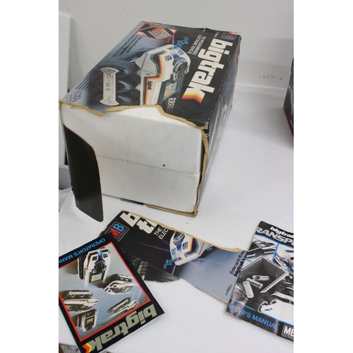 458 - Boxed MB Electronics Bigtrak, tatty box with manual, plus boxed MB Bigtrak Transport (2)