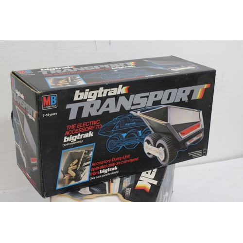 458 - Boxed MB Electronics Bigtrak, tatty box with manual, plus boxed MB Bigtrak Transport (2)