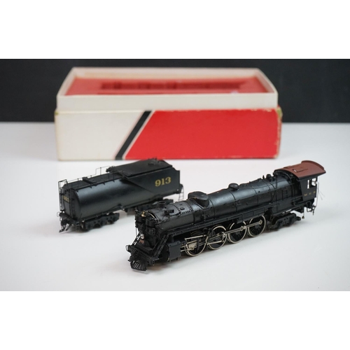 46 - Boxed Westside Models HO gauge Great Northern S-2 4-8-4 brass locomotive & tender made by Samhongsa ... 