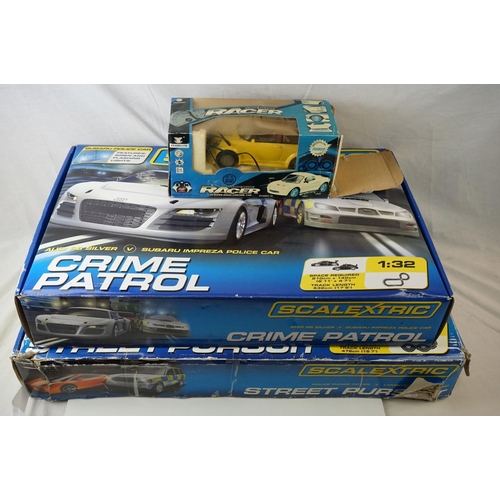 469 - Two boxed Scalextric 1:32 sets to include C1282 Crime Patrol and C1199 Street Pursuit (tatty box), b... 