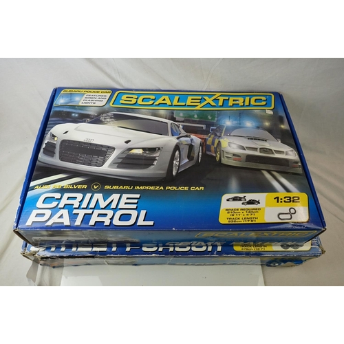 469 - Two boxed Scalextric 1:32 sets to include C1282 Crime Patrol and C1199 Street Pursuit (tatty box), b... 