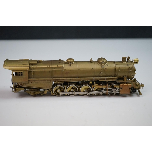 47 - Boxed Westside Model Company HO gauge Pennsylvania Railroad N2Sa 2-10-2 W/N-6a Caboose brass locomot... 