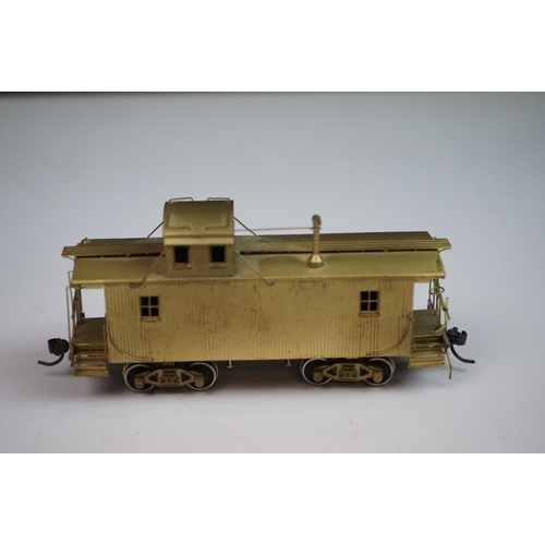 47 - Boxed Westside Model Company HO gauge Pennsylvania Railroad N2Sa 2-10-2 W/N-6a Caboose brass locomot... 