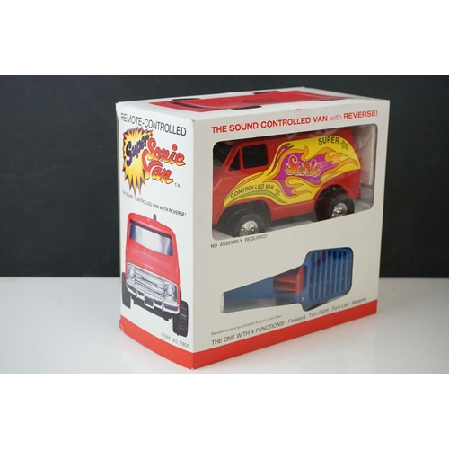 472 - Three battery operated toy cars to include Power Command Radio Controlled Spider-Man Car, Piko Spiel... 